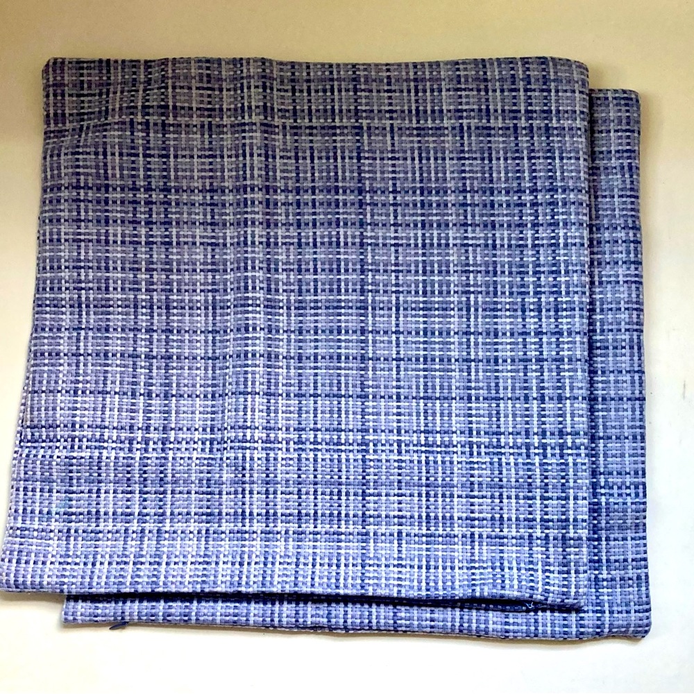 Pillowcases for decorative pillows or duvet. Grey-blue Color Zipped. SZ- 16*16”